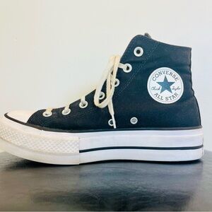 Converse All Star Lift High Platform Black Women's 8